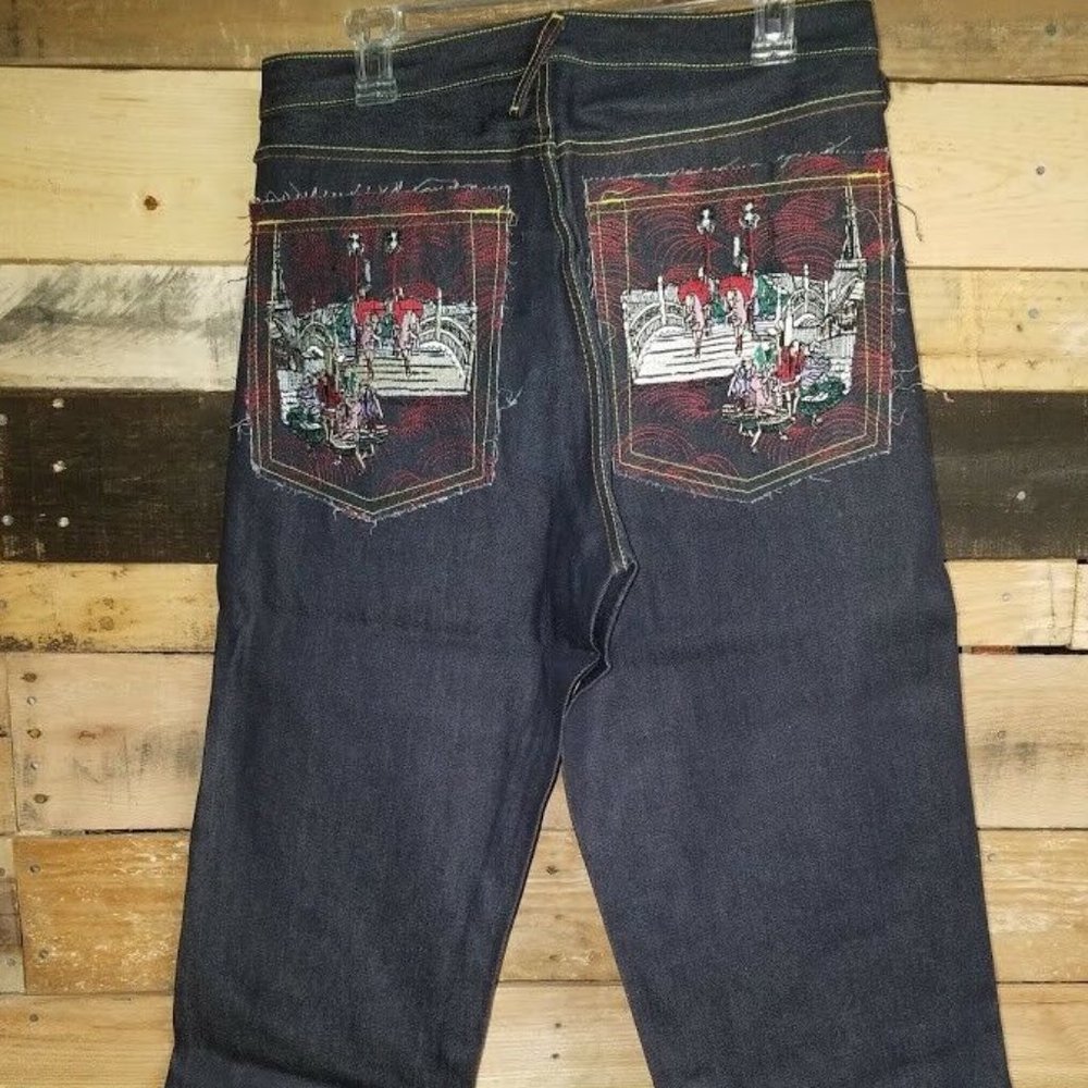 Jeans Denim 36 x 33 wide leg skater jeans NEW